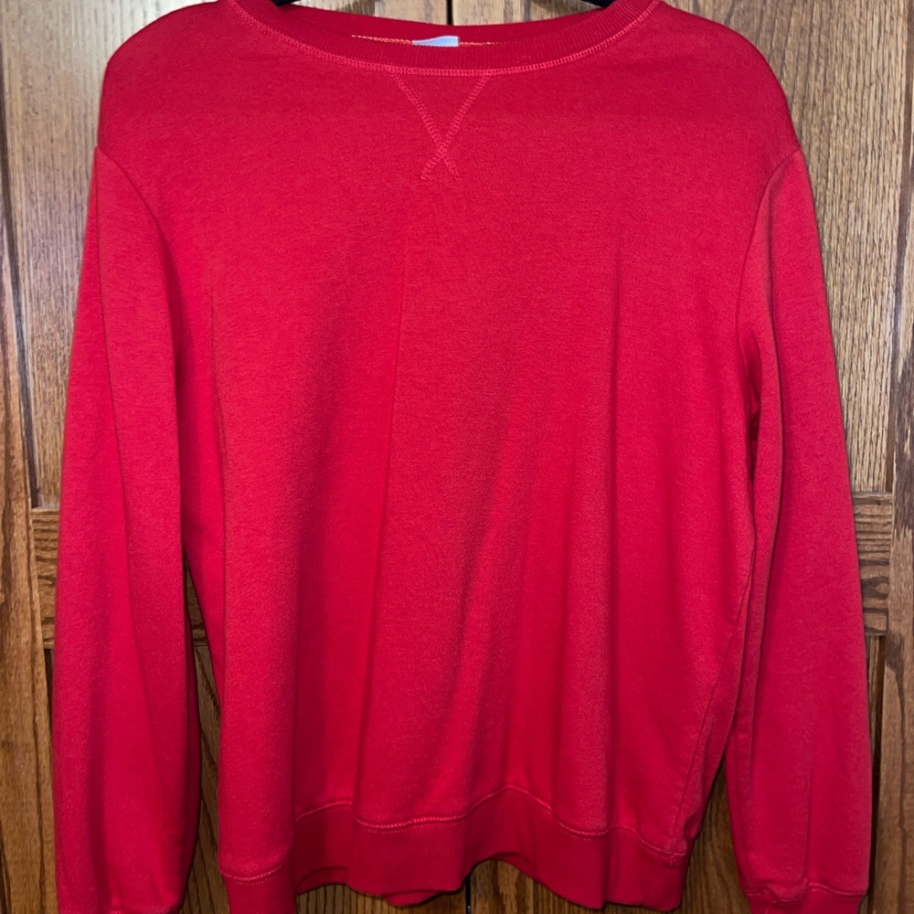Red sweatshirt